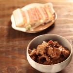 砂肝のピリ辛みそ煮とはもかまぼこ